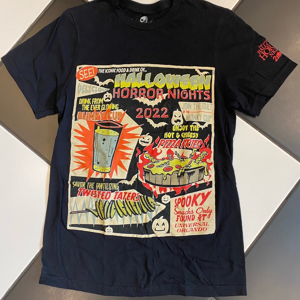 2022 Halloween Horror Nights Graphic T-Shirt Iconic Food